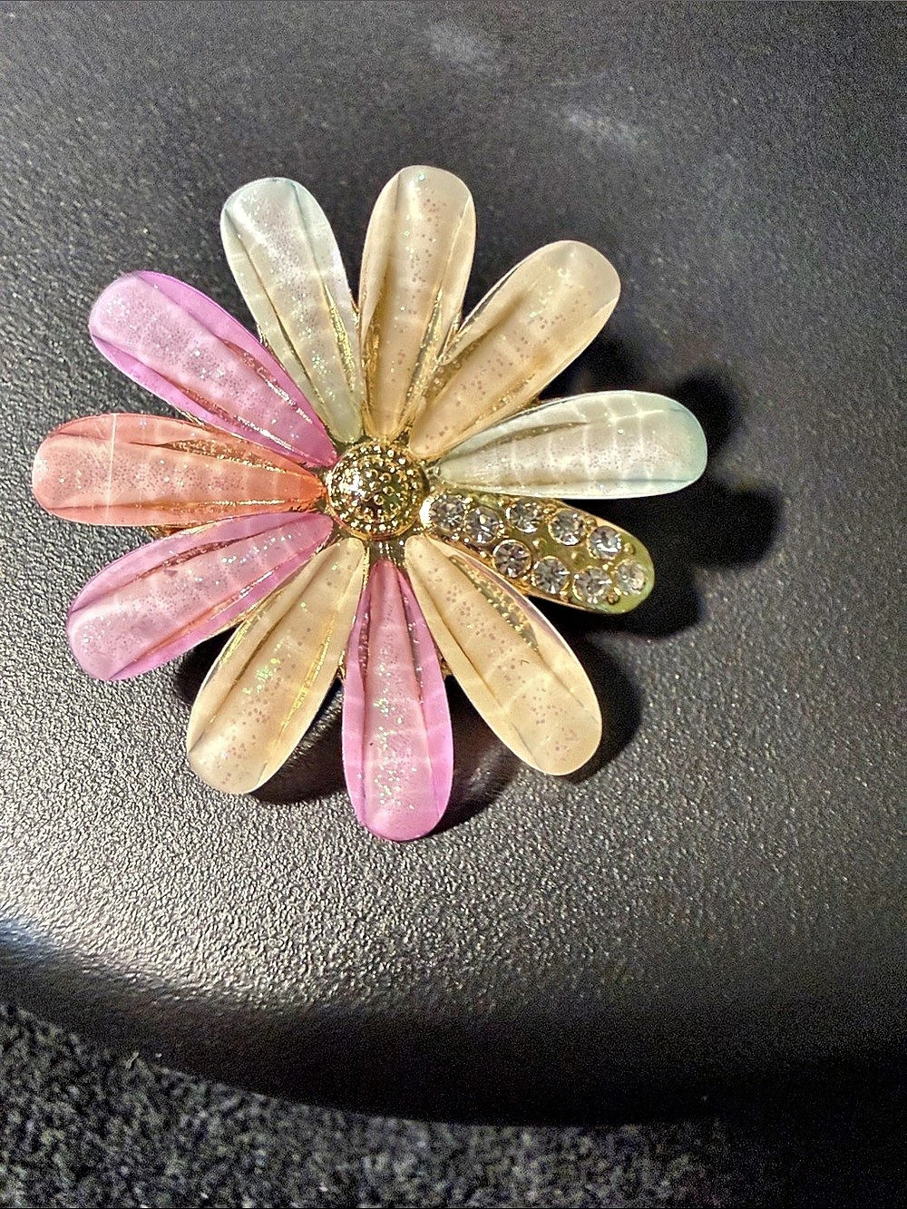 Multicolor Flower Brooch Pin Like New